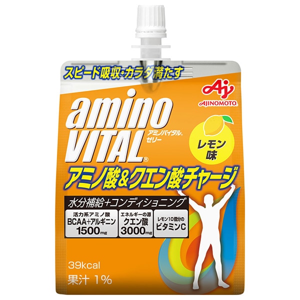 味の素 アミノバイタルゼリー アミノ酸&クエン酸チャージ 180gパウチ×24本入×(2ケース)