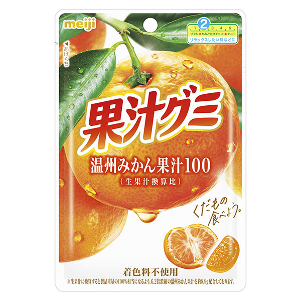 ネコポス 明治 果汁グミ 温州みかん 54g×10袋入