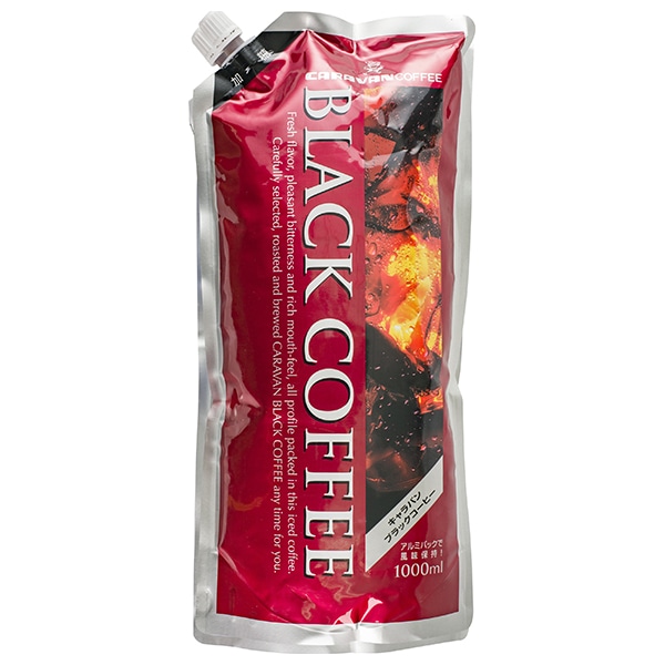 キャラバンコーヒー ブラックコーヒー 加糖 1L×6本入×(2ケース)