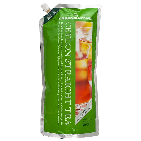 キャラバンコーヒー セイロンアイスティ 無糖 1L×6本入