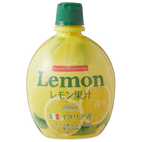 トマトコーポレーション レモン果汁20% フルシュリンク 200ml×24本入