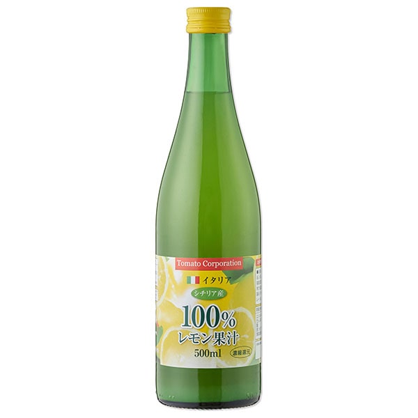 トマトコーポレーション レモン果汁100% 濃縮還元 500ml×12本入