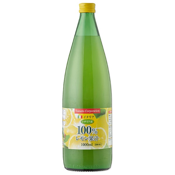 トマトコーポレーション レモン果汁100% 濃縮還元 1L×6本入×(2ケース)