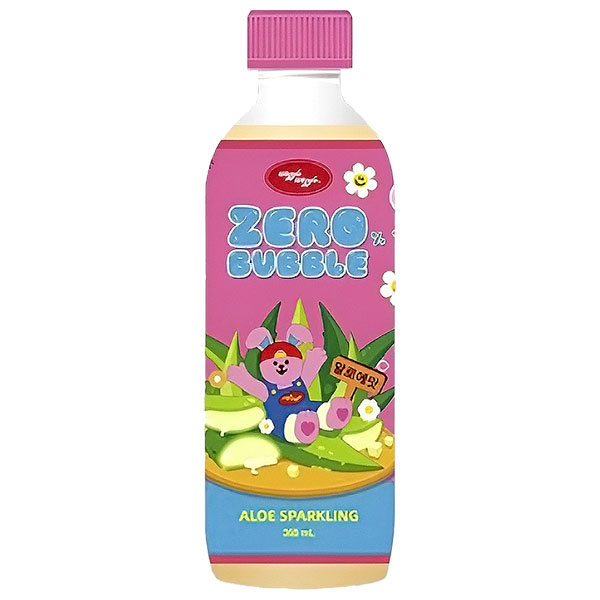 JNグローバル ウィグルウィグル ZEROバブル アロエ 355ml×24本入×(2ケース)