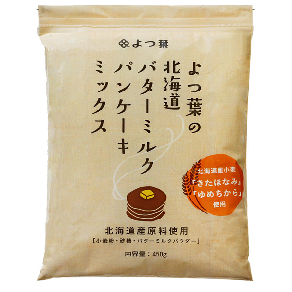 よつ葉乳業 よつ葉の北海道バターミルクパンケーキミックス 450g×12袋入 メーカー 問屋直送