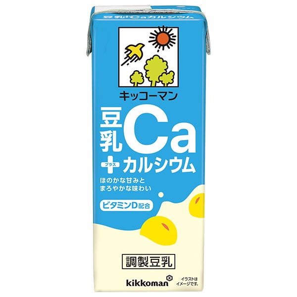 キッコーマン 豆乳 +カルシウム 200ml紙パック×18本入