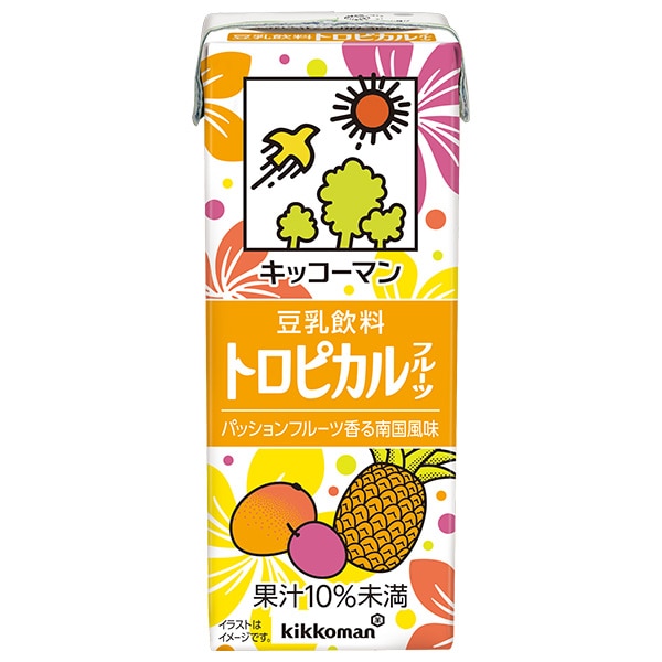 キッコーマン 豆乳飲料 トロピカルフルーツ 200ml紙パック×18本入×(2ケース)