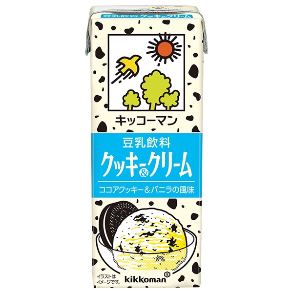 キッコーマン 豆乳飲料 クッキー&クリーム 200ml紙パック×18本入