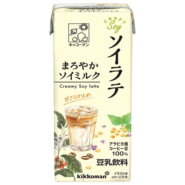 キッコーマン CRAFT SOY ソイラテ まろやかソイミルク 200ml紙パック×18本入×(2ケース)