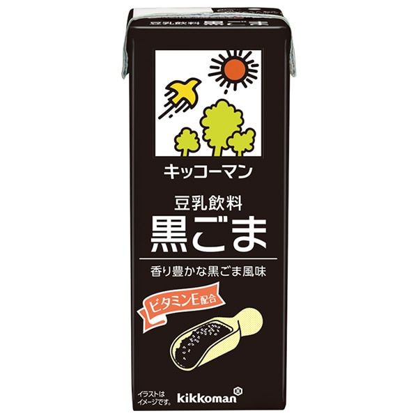 キッコーマン 豆乳飲料 黒ごま 200ml紙パック×18本入