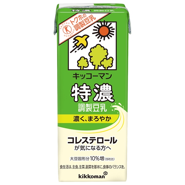 キッコーマン 特濃調製豆乳【特定保健用食品 特保】 200ml紙パック×18本入