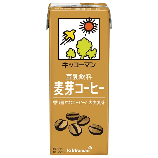 キッコーマン 豆乳飲料 麦芽コーヒー 200ml紙パック×18本入×(2ケース)
