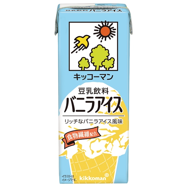 キッコーマン 豆乳飲料 バニラアイス 200ml紙パック×18本入×(2ケース)