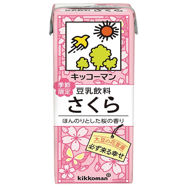 キッコーマン 豆乳飲料 さくら 200ml紙パック×18本入×(2ケース)