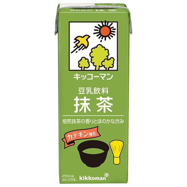 キッコーマン 豆乳飲料 抹茶 200ml紙パック×18本入×(2ケース)