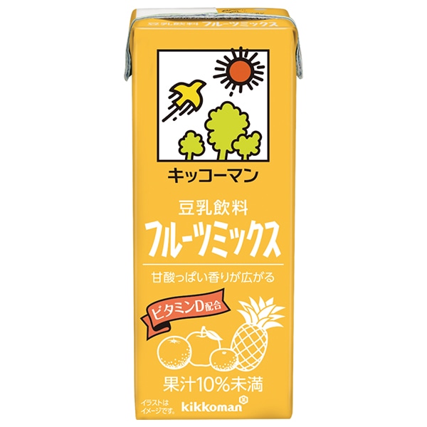 キッコーマン 豆乳飲料 フルーツミックス 200ml紙パック×18本入×(2ケース)