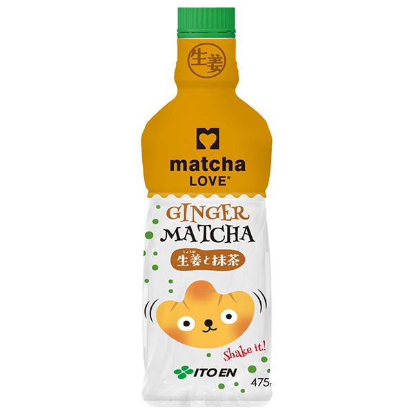 伊藤園 パウダーイン matcha LOVE 生姜と抹茶 475mlペットボトル×24入×(2ケース)