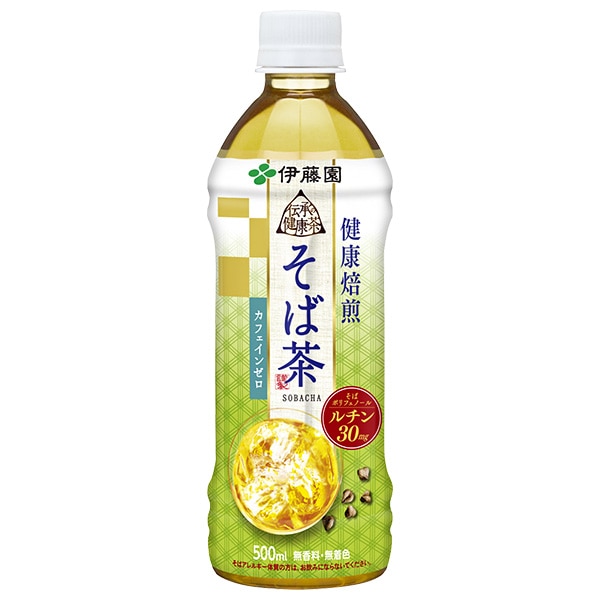 伊藤園 伝承の健康茶 健康焙煎 そば茶【自動販売機用】 500mlペットボトル×24本入