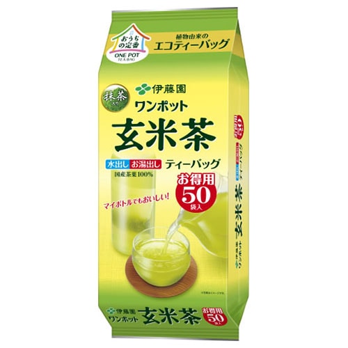 伊藤園 ワンポット 抹茶入り玄米茶 ティーバッグ 50袋入×5袋入×(2ケース)