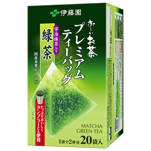 伊藤園 お～いお茶 プレミアムティーバッグ 宇治抹茶入り緑茶 20袋入×4箱入×(2ケース)