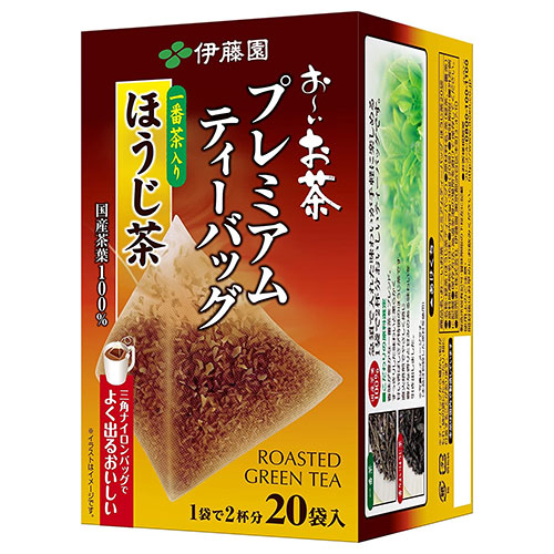 伊藤園 お~いお茶 プレミアムティーバッグ 一番茶入りほうじ茶 20袋入×4袋入×(2ケース)