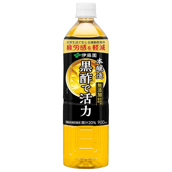 伊藤園 黒酢で活力【機能性表示食品】 900mlペットボトル×12本入×(2ケース)