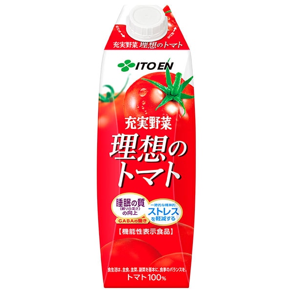 伊藤園 理想のトマト(屋根型) 1L紙パック×12(6×2)本入