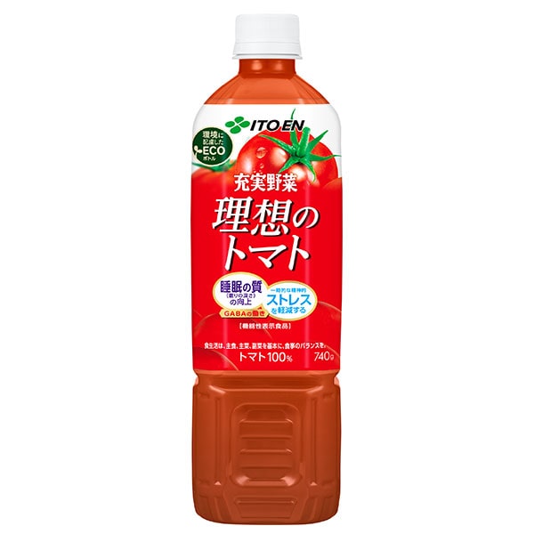 伊藤園 充実野菜 理想のトマト 740gペットボトル×15本入×(2ケース)