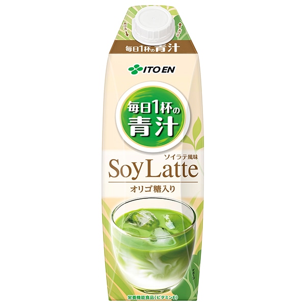 伊藤園 毎日1杯の青汁 ソイラテ風味 1000ml紙パック×6本入×(2ケース)