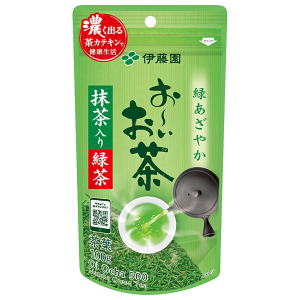 伊藤園 お~いお茶 抹茶入り緑茶 100g×5袋入