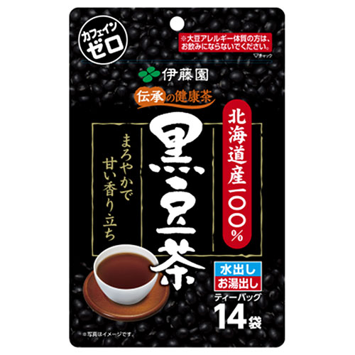 伊藤園 北海道産100% 黒豆茶 ティーバッグ (7.5g×14袋)×10袋入×(2ケース)