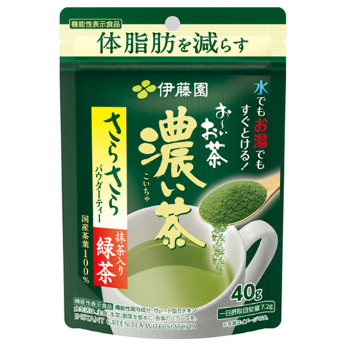 伊藤園 お~いお茶 さらさら抹茶入り濃い茶 40g×6袋入×(2ケース)