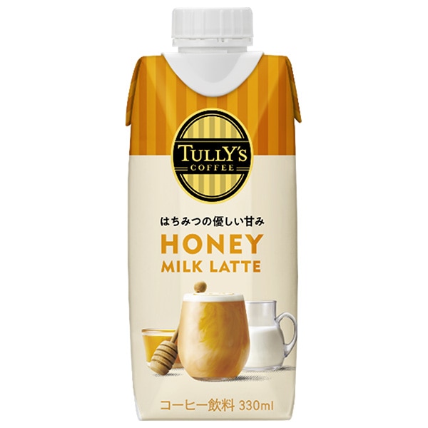 伊藤園 タリーズ ハニーミルクラテ 330ml紙パック×12本入×(2ケース)