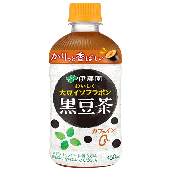 伊藤園 【HOT用】おいしく大豆イソフラボン 黒豆茶 450mlペットボトル×24本入