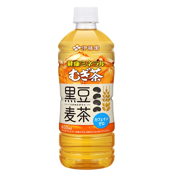伊藤園 健康ミネラルむぎ茶 黒豆麦茶 650mlペットボトル×24本入×(2ケース)