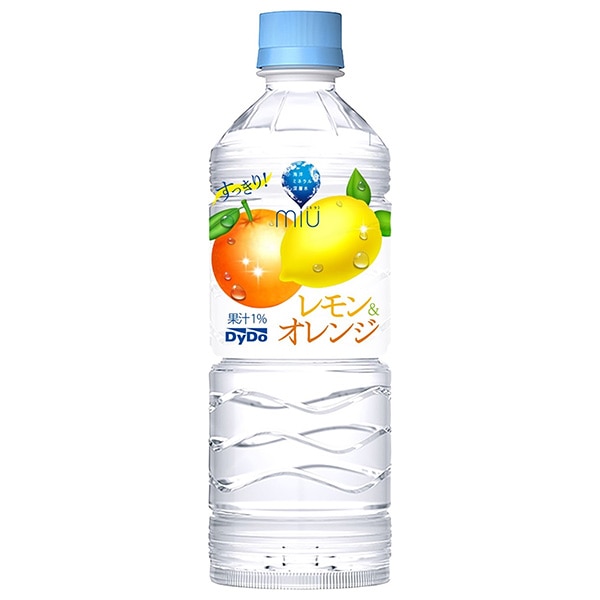 ダイドー miu ミウ レモン&オレンジ 550mlペットボトル×24本入×(2ケース)