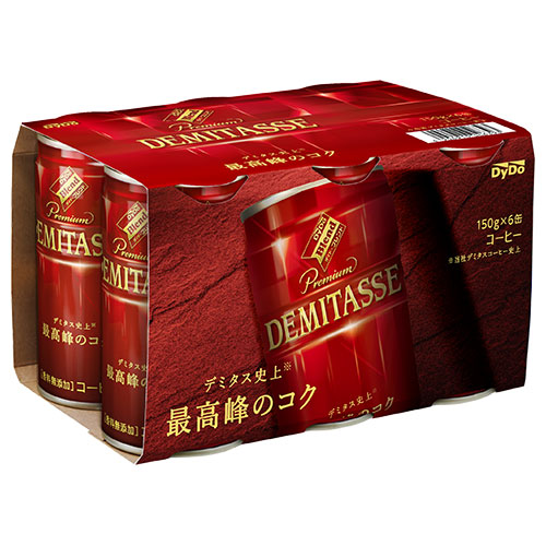 ダイドー ブレンド デミタスコーヒー(6缶パック) 150g缶×30(6×5)本入×(2ケース)