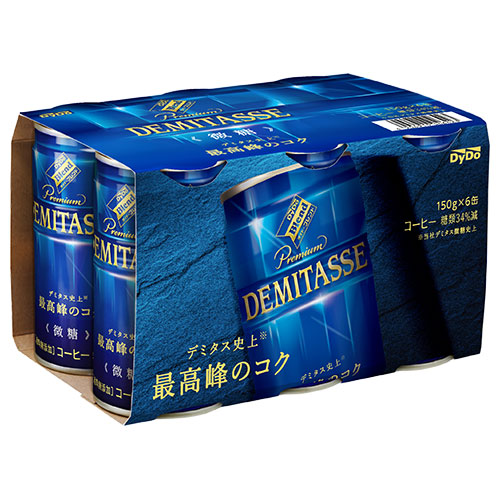 ダイドー ブレンド デミタスコーヒー 微糖(6缶パック) 150g缶×30(6×5)本入