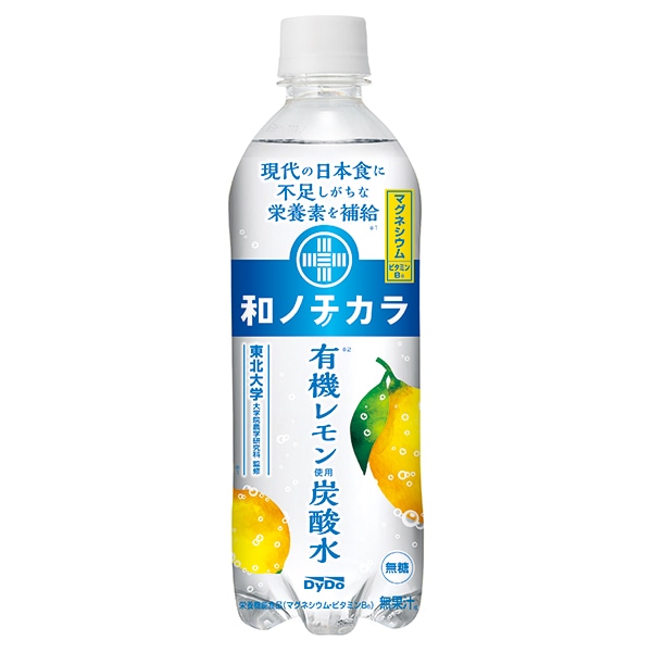 ダイドー 和ノチカラ 有機レモン使用炭酸水 500mlペットボトル×24本入