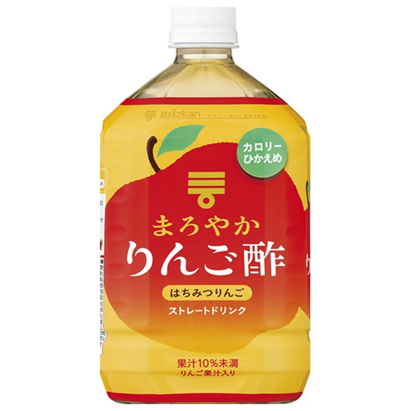 ミツカン まろやかりんご酢 はちみつりんご ストレート 1Lペットボトル×6本入×(2ケース)