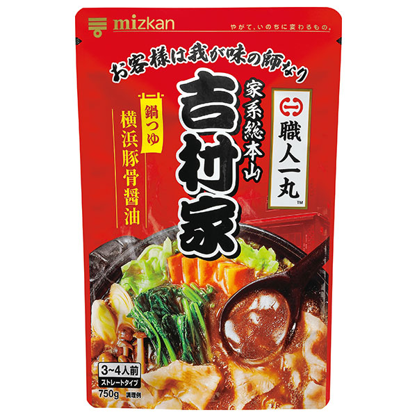ミツカン 家系総本山 吉村家監修 横浜豚骨醤油鍋つゆ 750g×12袋入