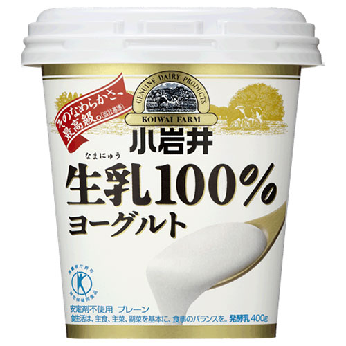 小岩井乳業 生乳(なまにゅう)100%ヨーグルト 400g×6個入×(2ケース) チルド 冷蔵品