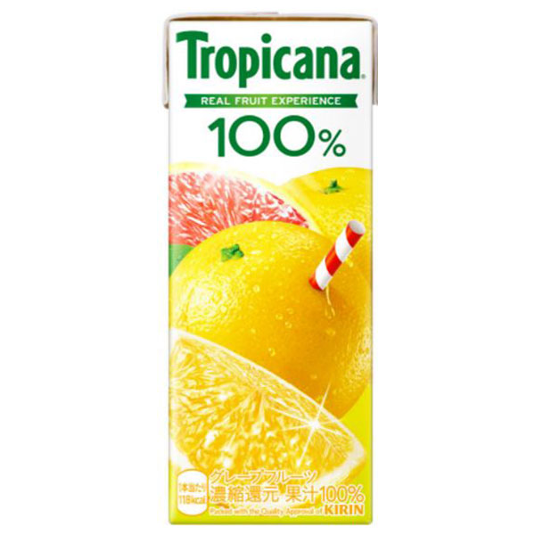 キリン トロピカーナ 100% グレープフルーツ 250ml紙パック×24本入