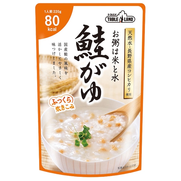 丸善食品工業 テーブルランド 鮭がゆ 220gパウチ×24(12×2)袋入