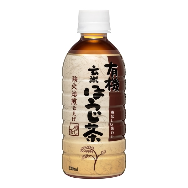 盛田（ハイピース） 有機玄米ほうじ茶 330mlペットボトル×24本入×(2ケース)