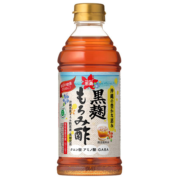 盛田(ハイピース) マルキン忠勇 黒麹もろみ酢 プレーン 500mlペットボトル×6本入
