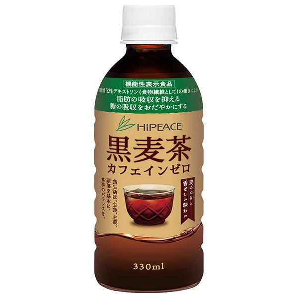 盛田(ハイピース) 黒麦茶 カフェインゼロ 330mlペットボトル×24本入