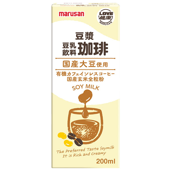 マルサンアイ 豆乳飲料 珈琲 豆ジャン 200ml紙パック×24本入