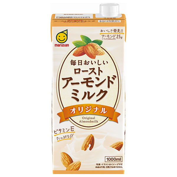 マルサンアイ 毎日おいしい ローストアーモンドミルク オリジナル 1000ml紙パック×6本入×(2ケース)