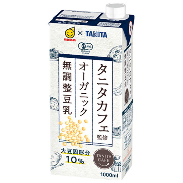 マルサンアイ タニタカフェ監修 オーガニック 無調整豆乳 1000ml紙パック×6本入